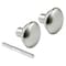 Prime-Line Solid Brass Vintage Door Knob Spindle Set, 2-1/4 Inch Outside Diameter, Satin Nickel (Single Pack) E 2498 - alternate 1